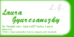 laura gyurcsanszky business card